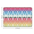 thumbnail image 5 of Rainbow Ethnic Pattern Flannel Non Slip Door Rugs,Washable Door Mats Indoor,Decorative Door Mats,Dirt-Resistant and Absorbent Doormat for Entrance,Bedroom,Kitchen,Bathroom,23.5x16in(60x40cm), 5 of 5
