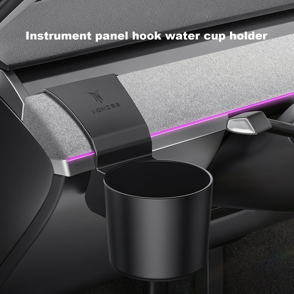 Car Dashboard Water Cup Holder Stable Non-Slip Compact Size Universal Simple Installation Drinking Bottle Holder for Tesla Model Y/3