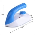 thumbnail image 3 of Mini Plancha Portátil De Mano Para Ropa, Control De Temperatura, Uso En Viajes, Componente Electrónico De Plástico Azul Y, 3 of 7