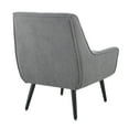 thumbnail image 6 of Linon Trelis Upholstered Tufted Accent Chair with Black Wood Legs in Gray Fabric, 6 of 11