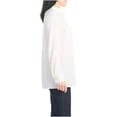 thumbnail image 4 of Hilary Radley Womans Button-up Shirt Pocket Top, Ivory Size XL, 4 of 4