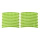 thumbnail image 1 of 20 Pcs Calcomanías para Llantas en Arco Decorativas para Ruedas de Automóvil de 14-22" Verde Pasto Reflectante PET, 1 of 6