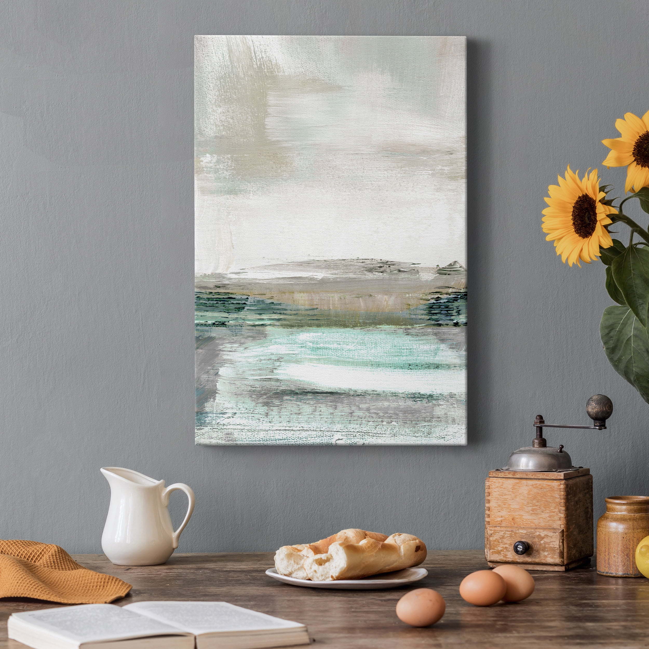 Summer Teal I Premium Gallery Wrapped Canvas - Ready to Hang - 24 x 36