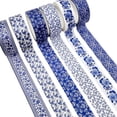 thumbnail image 4 of Wrapables Blue and White Porcelain Vintage Floral Chinoiserie Washi Tape Set for DIY, Arts and Crafts, Scrapbooking, Journals, Gift Wrapping (12 Rolls), 4 of 8