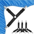 thumbnail image 2 of 4pcs Bed Sheet Triangle Clips, Triangle Bed Sheet Holders Fitted Sheet Clips,, 2 of 12