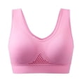 thumbnail image 3 of Uvwlwu Women Seamless Wirefree Sports Bra Mesh Wide Strap Support Yoga Running Workout Sleep Everyday Bralette,7XL, 3 of 3