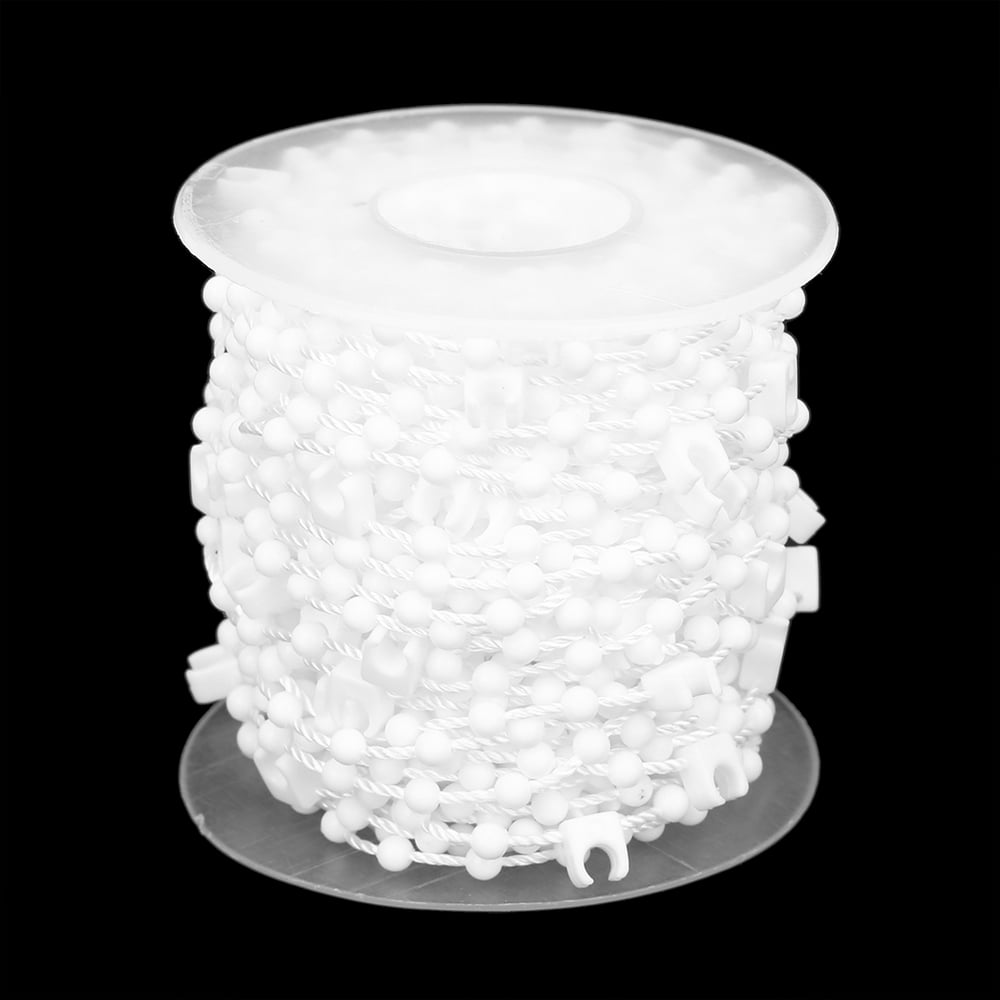 Tebru Vertical Blind Bead,Blind Beaded Cord,10M Vertical Blind Bead Chain Roller Shade Link