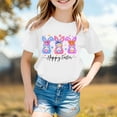 thumbnail image 2 of CAIXIA Easter Shirts Funny T Shirts Boys Girls Happy Easter Girls Shirts Cozy Crew Neck Holiday Short Sleeve Baby Girl Tops Basic Tee Baby Girl Summer Clothes 10-11 Years, 2 of 4