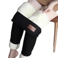 thumbnail image 6 of comerut Women Winter Warm Pants Thick Plush Liner Leggings High Waist Skinny Trousers, 6 of 7