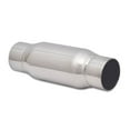 thumbnail image 4 of Vibrant Performance Exhaust Resonator 1794 Stainless Steel; 4 Inch Outside Diameter x 12 Inch Overall Length; Single 3 Inch Diameter Center Inlet; Single 3 Inch Diameter Center Inlet, 4 of 4