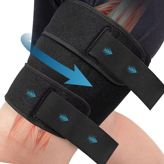 WINDLAND Thigh Support Adjustable Thigh Brace Thigh Compression Sleeve For Woman Man Running Training Basketball Game