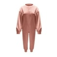 thumbnail image 4 of GaThRRgYP Womens Hoodies,Women's New Casual Fashion Long Sleeve Round Neck Top + Pants Set, 4 of 6