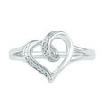 thumbnail image 2 of STERLING SILVER 0.03 CTTW WHITE DIAMOND FASHION RING, 2 of 3