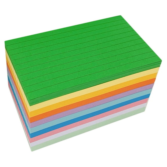 FELTECHELECTR 500 Sheets Blank Cards Assorted Color Rectangular Small Blank Cards Paper Bulk Blank Cards For Stationery