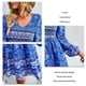 thumbnail image 5 of Vestido con estampado floral con cuello en V,Vestido largo con estampado floral abullonado y cuello en V Vestido con mangas abullonadas Eficiencia maximizada, 5 of 6