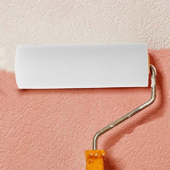 LOLIPPYY 6Pcs Paint Roller White Sponge Plastic for Wall Painting Home Improvement