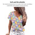 thumbnail image 2 of Qarigey Camiseta novedosa de poliéster para niñas, camisetas de manga larga frescas y dulces, cómodas y ligeras, para mujeres Prendas para la parte del cuerpo púrpura SG, 2 of 6