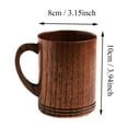 thumbnail image 5 of Wooden Coffee Mug Beer Mug With Handle Creative Design High Temperature Resistant Handmade Natural Wood Cup Capacity 101-200Ml, Elegant Wood Grain Light Stable Strong Not Easy To, 5 of 8