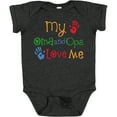 thumbnail image 3 of Inktastic Oma and Opa Love Me Grandchild Boys or Girls Baby Bodysuit, 3 of 5