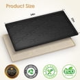 thumbnail image 2 of Litter Mat, Large 34" x 22" Litter Box Mat,   Litter Mat for Litter Box, Non-Slip, Easy to Clean (Black), 2 of 6