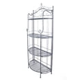 thumbnail image 1 of Heather Ann Creations W190714-GRN Mazzy 4-Shelf Standard Steel Bakers Rack, Green, 1 of 1