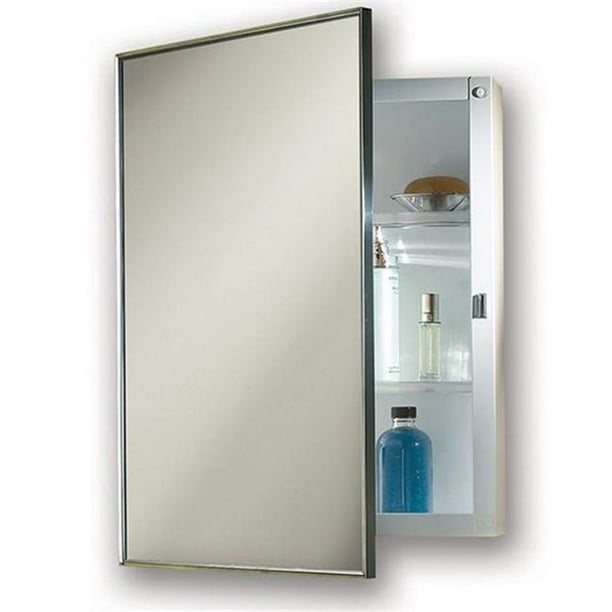 Jensen 422SM 14 x 20 in. 1 Door Basic Styleline Recessed Classic Medicine with Polished
