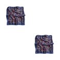 thumbnail image 2 of Jumpingount Pañuelo de moda Versátil y natural Bufanda amigable con la piel Bufanda cuadrada Bufanda de cuello para mujer y cómoda azul azul oscuro anacardo fragmentado 2piezas, 2 of 6