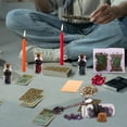 thumbnail image 4 of Witchcraft Kit Colored Candles Crystals Dried Herbs for Beginners Wiccan Spells Gift Box Packaging, 4 of 5