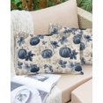 thumbnail image 6 of Blue Pumpkins Fall Throw Pillow Covers, Vintage Botanical Thanksgiving Soft Breathable Pillow Cases with Invisible Zipper for Sleeping, Body Pillowcases for Couch Bed Sofa Chair 24x36 Inches, 6 of 6