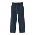 thumbnail image 2 of ATOGUTA Boy Pants Size 3T-15 Elastic Waist Athletic Joggers for Running Sports Outdoor School Uniform Navy, 2 of 4