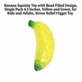 thumbnail image 2 of Banana Squishy Toy with Bead-Filled Design, Single Pack 4.5 Inches, Yellow and Green, for Kids and Adults, Relaxation Squeeze Toy, 2 of 3