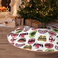 thumbnail image 6 of Daiia Halloween Mouth Drawing Merry Christmas Tree Skirt , Xmas Large Lace-up Tree Skirt, Santa Snowflakes Rustic Home Decorations New Year Party Farmhouse Decor-30", 6 of 7