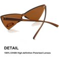 thumbnail image 3 of ORUYROP Lunettes de Soleil Triangle Sans Monture une Pièce Lunettes de Soleil Transparentes Colorées pour Femmes et Menu2026, 3 of 6