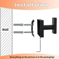 thumbnail image 5 of 4-Pack Bathroom Hooks Hand Towel Holder Matte Black Wall Hooks for Livingroom Bedroom Kitchen Hook Hanger (Square), 5 of 5