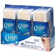 Q-tips Cotton Swabs, Club Pack 625 ct, Pack of 3