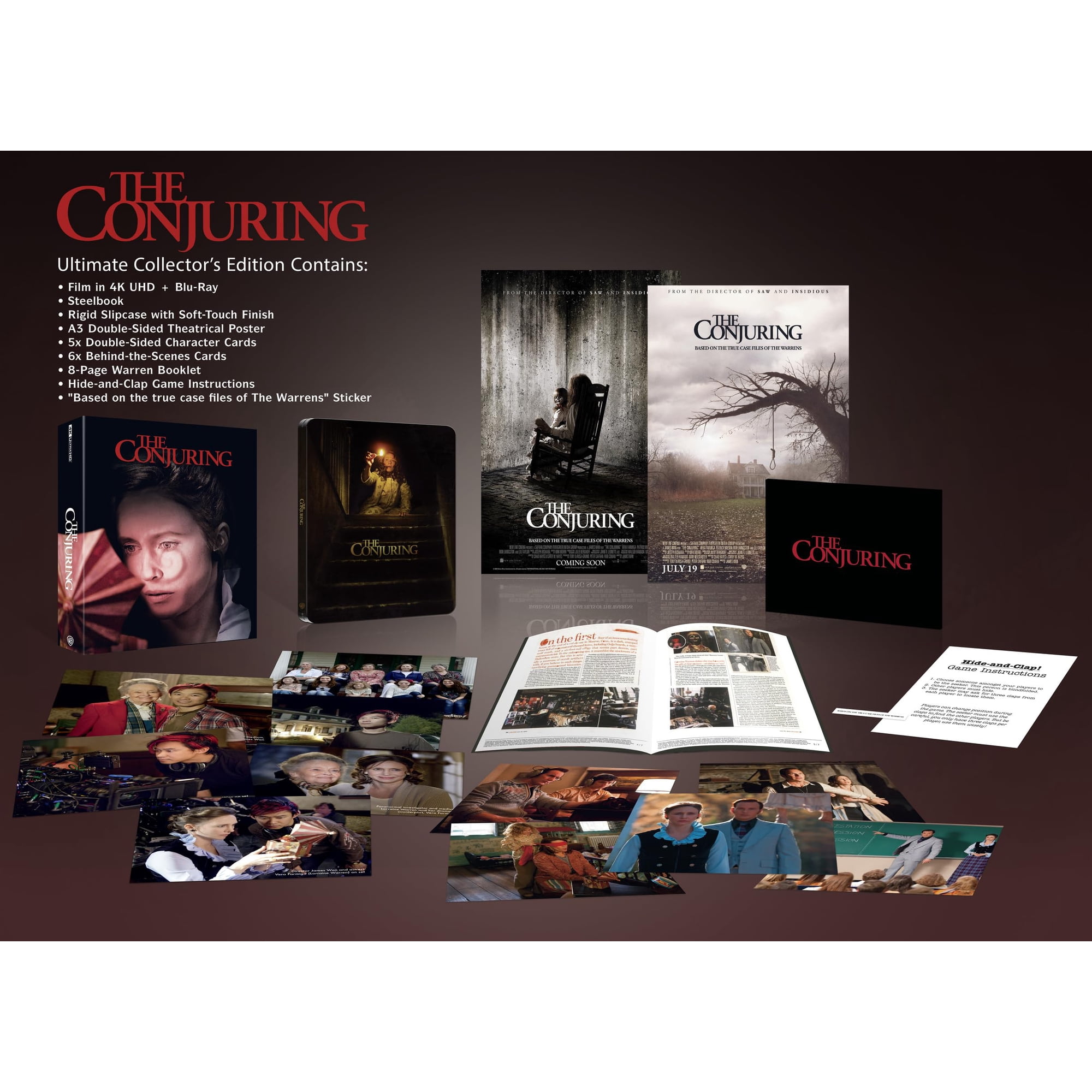 The Conjuring Collector s Edition with Steelbook (4K Ultra HD) Vera Farmiga James Wan