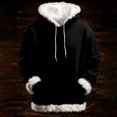 thumbnail image 2 of Yokua Women'S Sherpa Fleece Lined Hoodie Plain Winter Warm Thermal Heavyweight Pullover Tops Thicken Sweatshirt With Pocket, 2 of 5