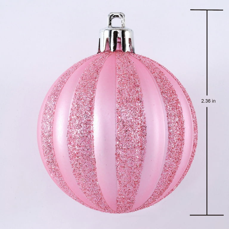 Christmas best sale balls pink