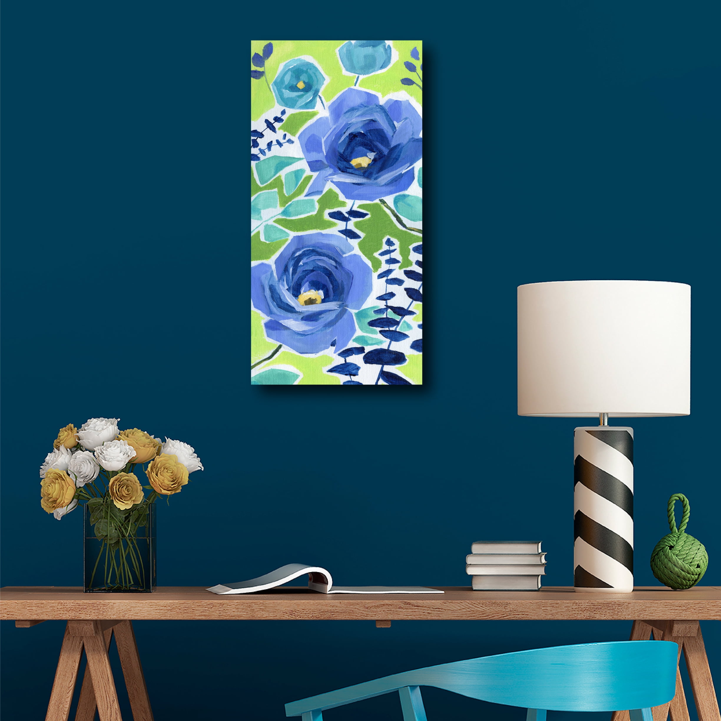 Courtside Market Modern Garden VII Gallery-Wrapped Canvas Wall Art, 12x24