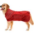 thumbnail image 1 of Capa de secado para perros, toalla de albornoz para perros, toalla de secado rápido para bata de baño para mascotas de microfibra, 1 of 4