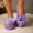 Purple, variant on EliteGoogv Womens Flip Flop Sandals Thong Clip Toe Flat Sole Flower Decor for Women Summer Beach Slide Slippers No Heel Casual Outdoor Indoor Sandals US :9.5