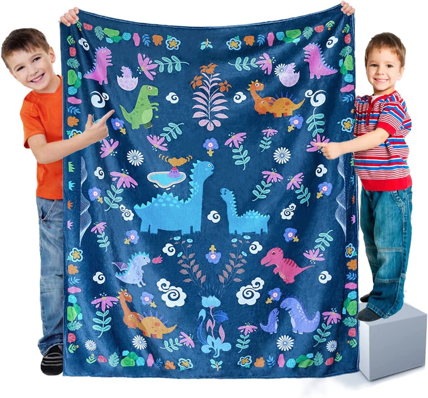 Dinosaur Blanket Throw Blanket Soft Lightweight Cozy Plush Warm