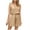 Beige, variant on Fengqque Jumpers for Women with Overalls Casual Jumpsuits Plus Size Summer Solid Sleeveless Round Neck Pocket Loose Short Playsuits Rompers Jumpsuit
