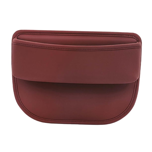 Organizador de relleno para huecos de asientos de coche, caja de almacenamiento lateral para consola automática, organizador para huecos de asiento Rojo