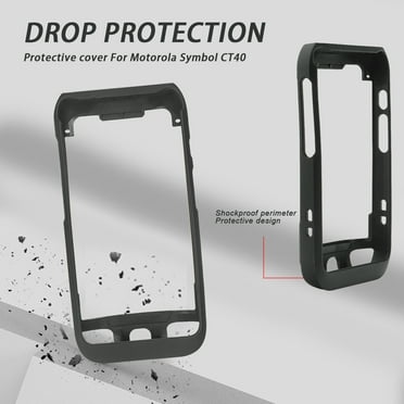 CT40 Protective Case for Honeywell Dolphin CT40 Barcode Scanner Handheld Mobile Computer, Cushioning Shock-Resistant Cover Black P/N: CT40-PB-XP