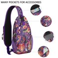 thumbnail image 2 of Paisley Vintage Ethnic Crossbody Bag – Floral Pattern Colorful Boho Retro – Abstract Decorative Mandala Exotic Chic Design – Adjustable Strap & Travel Friendly, 2 of 5
