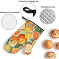 thumbnail image 4 of Citrus Fruit Pattern Print Oven Mitts and Pot Holders Sets 4 Piece Set Kitchen Women Men Cooking Baking Microwave Heat Resistant, 4 of 6
