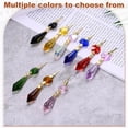 thumbnail image 4 of Uxcell 20-Pack Crystals Prisms Glass Tip Beads, 75mm Replacement Chandelier Teardrop Icicle Drops Hanging Pendant [Dark Red], 4 of 6