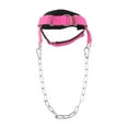 thumbnail image 4 of Arnés del cuello de fitness para entrenamiento con pesas Soporte de diseño ergonómico ajustable Rosa rojo, 4 of 8