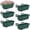 Green, variant on Railing Planter Box, Balcony Planters Railing Hanging, Window Boxes Planter with Adjustable Brackets, 16.9 Inches Deck Railing Hanging Flower Boxes, for Outdoor Railngs Balcony Patio